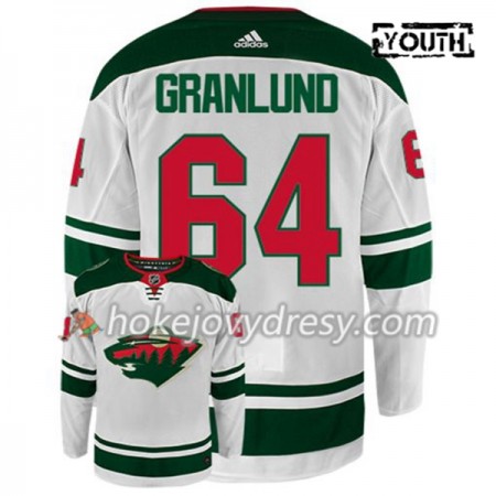 Dětské Hokejový Dres Minnesota Wild MIKAEL GRANLUND 64 Adidas Bílá Authentic